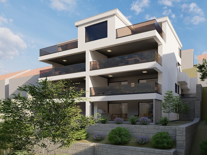 Apartmánový dům v druhé linii moře